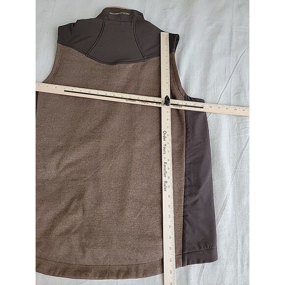Exofficio Vest Mens L Brown Full Zip Pockets Wool Blend Outdoor Hiking Dad EUC - Picture 13 of 14